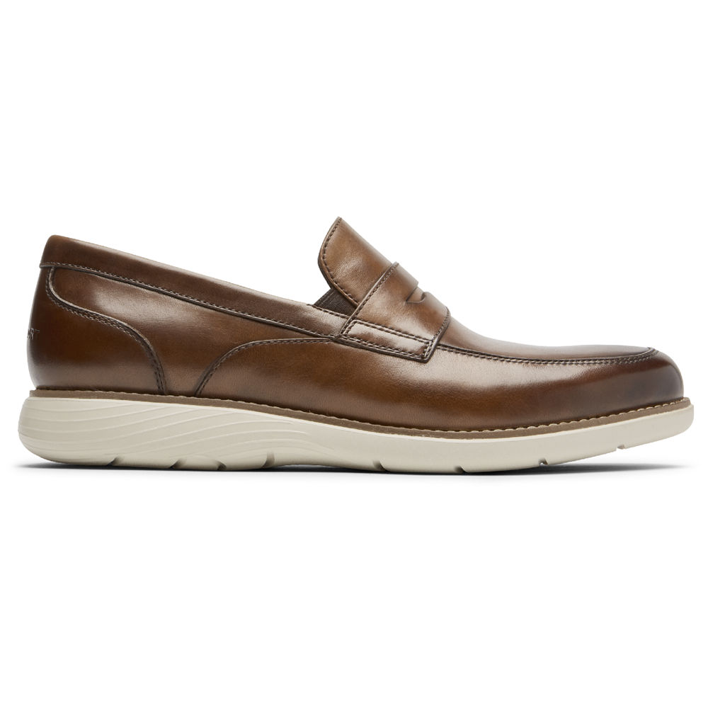 Rockport Loafers For Mens Brown - Garett Penny - NX4712935